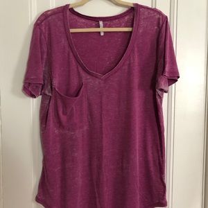 Z Supply | Magenta Pocket Tee